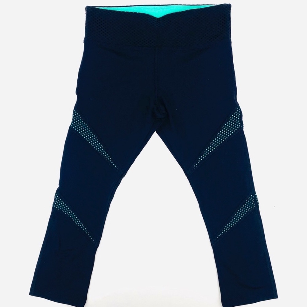 Lorna Jane Active crop Legging spark mint mesh